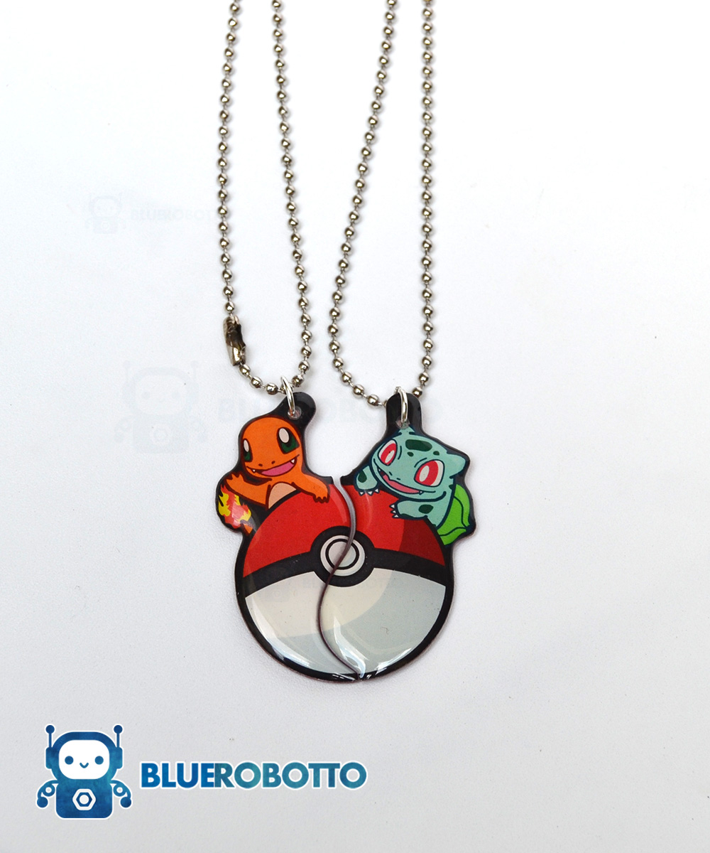 pokeball friendship necklace