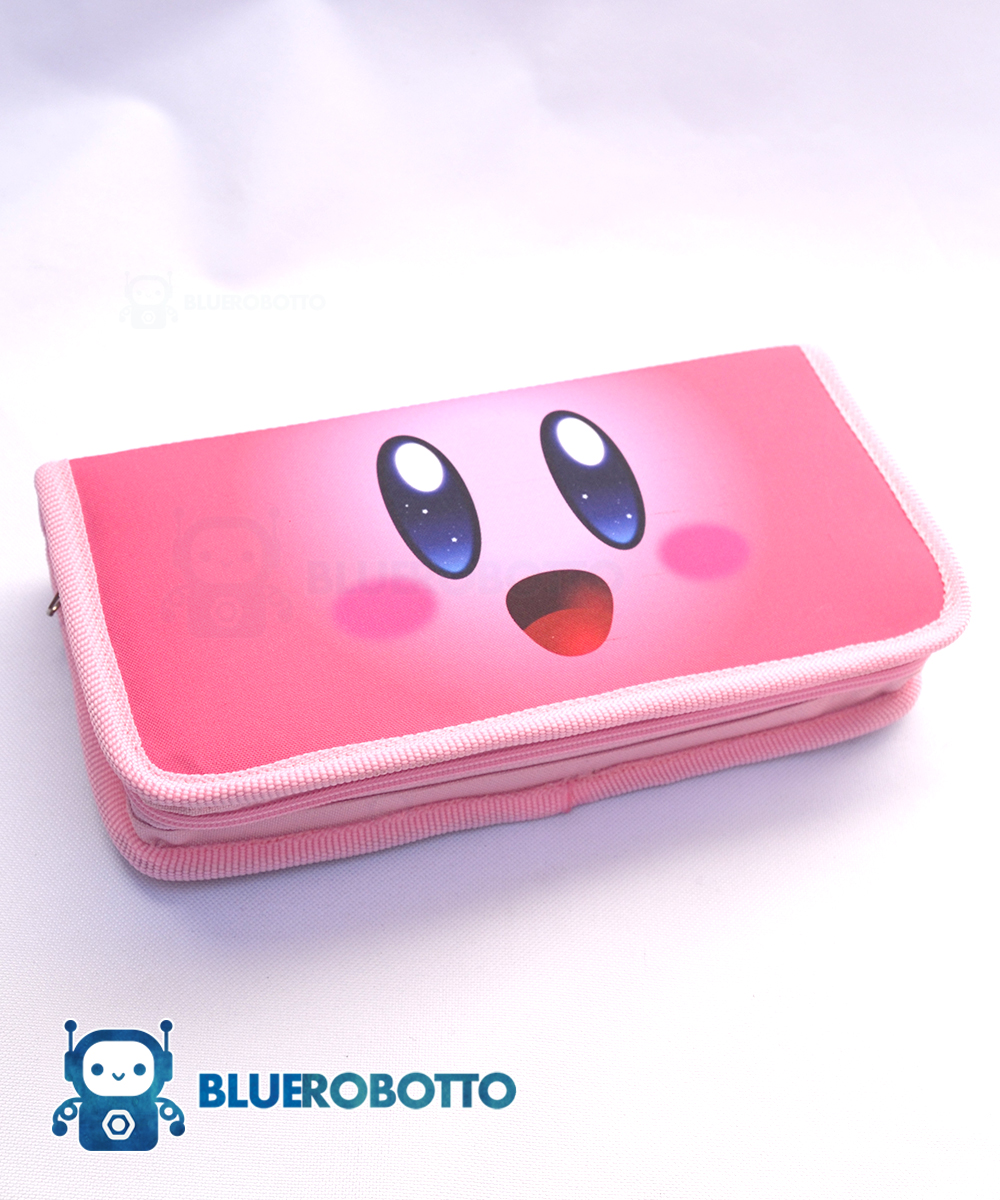Pink Puff Ball Nintendo Switch Case Blue Robotto